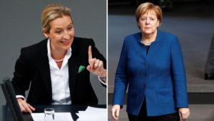 Generaldebatte im Bundestag: Weidel verteidigt Spendenaffäre – Merkel kontert