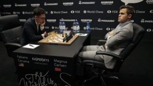 Ereignisloses Remis in der dritten Partie der Schach-WM